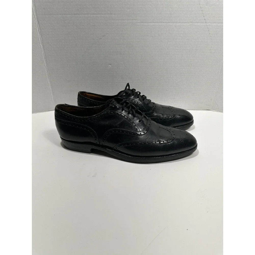 Church's Alan McAfee England Men Sz 10  Black Leather Oxford Shoes Laces Classic